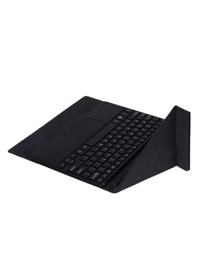 Green Tiger - Magnetic Keyboard Matte Texture Leather Tablet Case with Holder 10.1 inch Windows 7 8 10 Tablet PC Black - Image 1