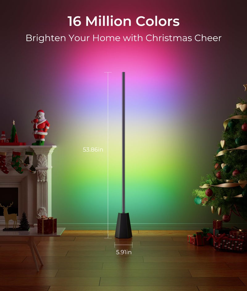 DeckTok Corner Floor Lamp, RGBCW Smart Floor Lamp pro, Upgraded 1500lm, 16 Million Colors, Music Sync,2700-6500K, LED Corner Lamp with Alexa & Google Compatible, Led Floor Lamps for Living Room Bedroom Gaming - Image 5