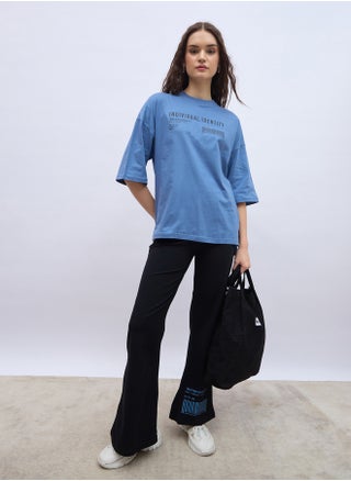 Slogan Print Oversized T-Shirt and Flared Leggings Co-Ords - pzsku/Z3E6EEFE5570BEF9F7029Z/45/1748286874/80d13d86-cf85-4ee1-991a-37a1fc6b97fe