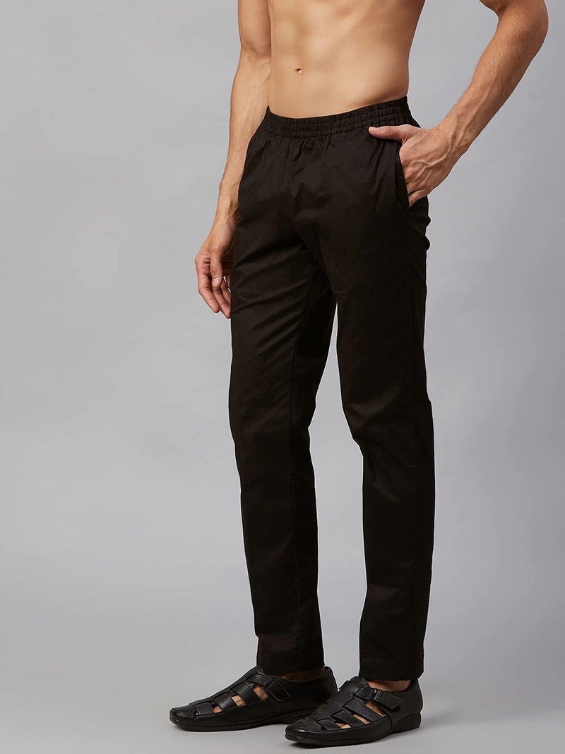 See Designs Black Cotton Regular Fit Pyjamas_SDPJ103L - Image 2