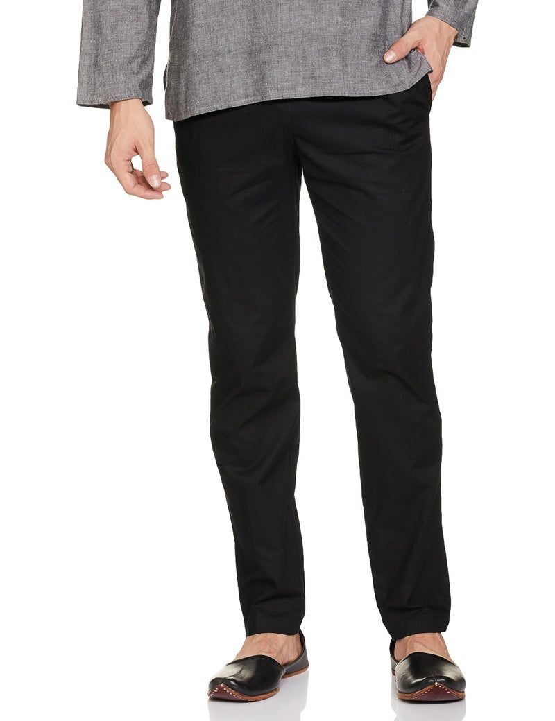 See Designs Black Cotton Regular Fit Pyjamas_SDPJ103L - Image 1