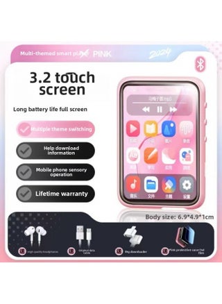 Bluetooth Walkman Student Edition High Use Listening To Songs And Watching Novels English Listening Player Reading-Body Color:3.2inch Touch Screen Upgraded Version/bluetooth 6.0/pink Protective Case/switchable Four-theme Interface/free Headphones + OTG + Film-Memory Capacity:20G [a Good SonG/fiction/movie-enGlish ListeninG/other Subjects TeachinG Materials]- - pzsku/Z3E6EF892D5AC197C2A0FZ/45/1744101857/666b9a78-152d-41a7-a0c2-e08245748e4d