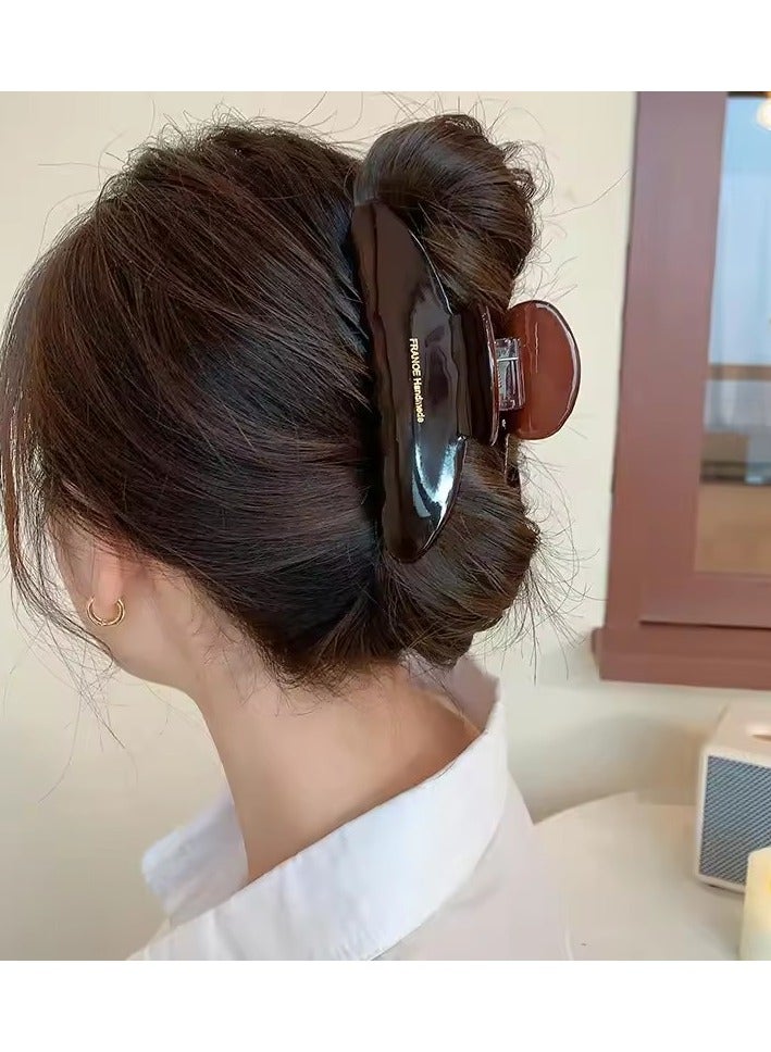 Goolsky Retro High Quality Acetate Hair Claw Large Barrettes For Women Elegant Hairpin Shark Clip Lady Leopard Hair Clips Headdress - Image 2