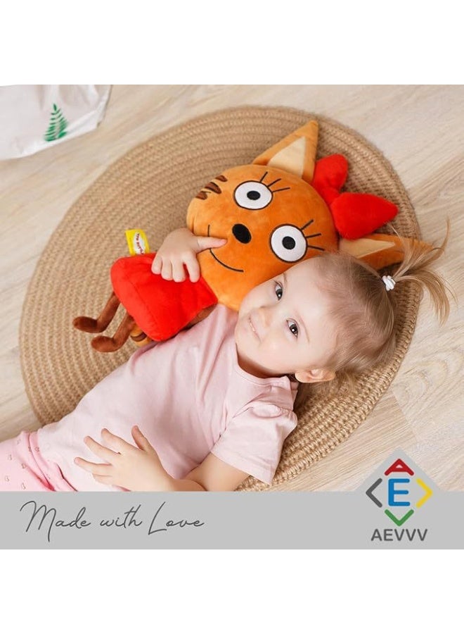 عام طفل القطط الإلكترونية لعبة من الكارتون كاراميلكا ثلاث دمى القط أفخم دمى لطيف لينة - Image 4