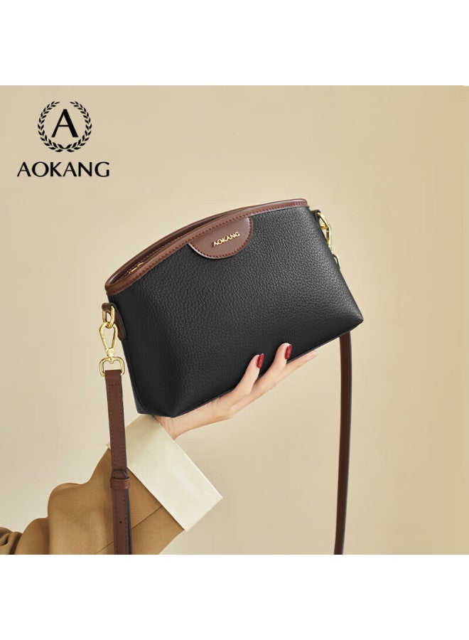 Aokang Women's Handbag, Cowhide, Trendy Small Square Bag, Light Luxury Crossbody Shoulder Bag, Birthday Gift For Girlfriend Or Wife, Qixi Festival Gift - Image 1