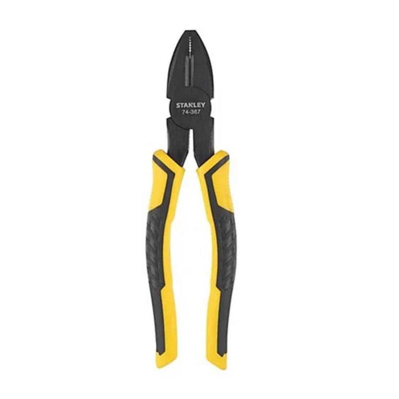 Stanley 7 Inch Combination Cutting Pliers with Bi-Material Grip Handle - Image 1