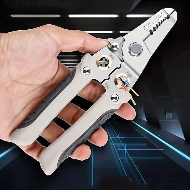 ELMVIA Multifunction Stainless Steel Wire Crimping Tool, Wire Cutter, Wire Crimper, Cable Stripper, Wiring Tools and Multi-Function Hand Tool (WIRE STRIPPER) - Image 3