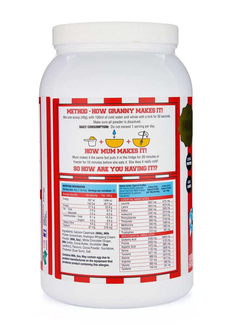 Adonis Gear Protein Cookie Dough Double Choc Hazelnut 1KG - Image 2