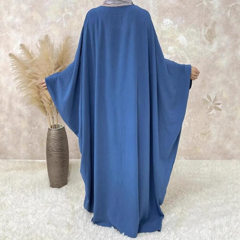 فستان كاجوال بأكمام جرسية واسعة - Image 1