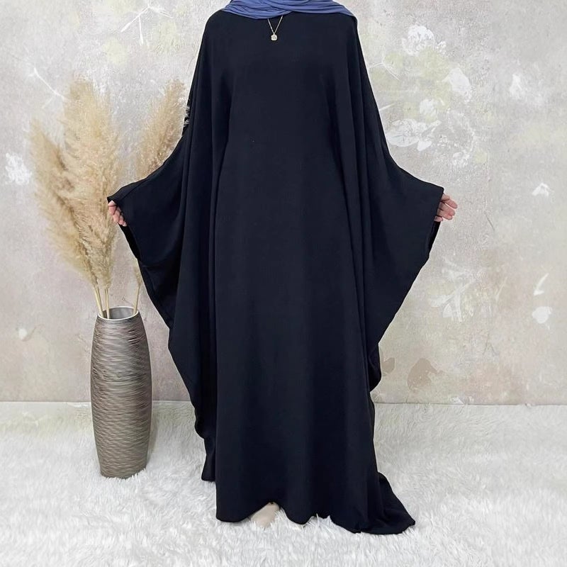 فستان كاجوال بأكمام جرسية واسعة - Image 3
