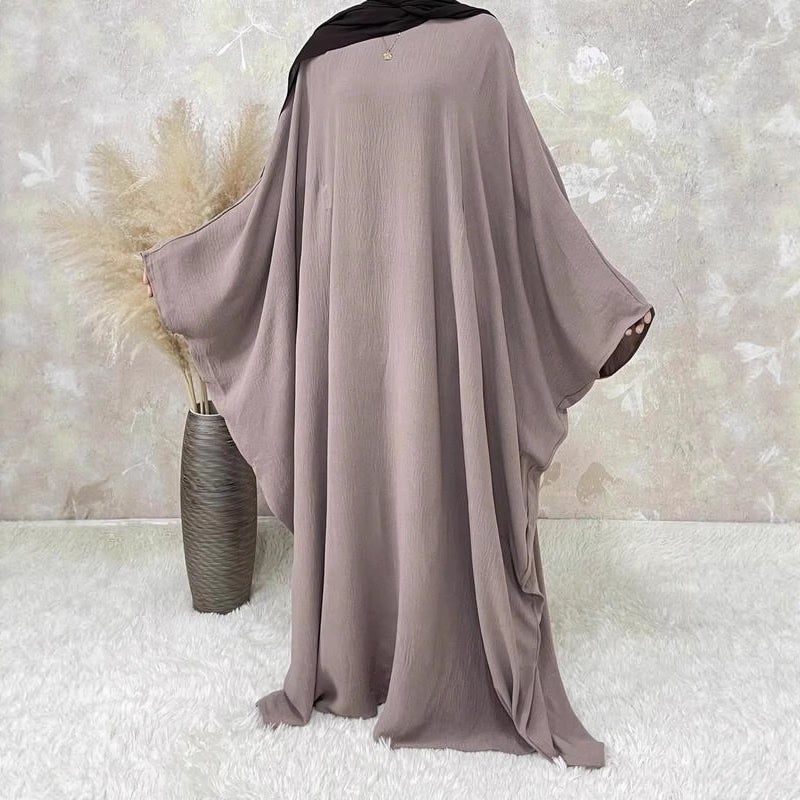 فستان كاجوال بأكمام جرسية واسعة - Image 2