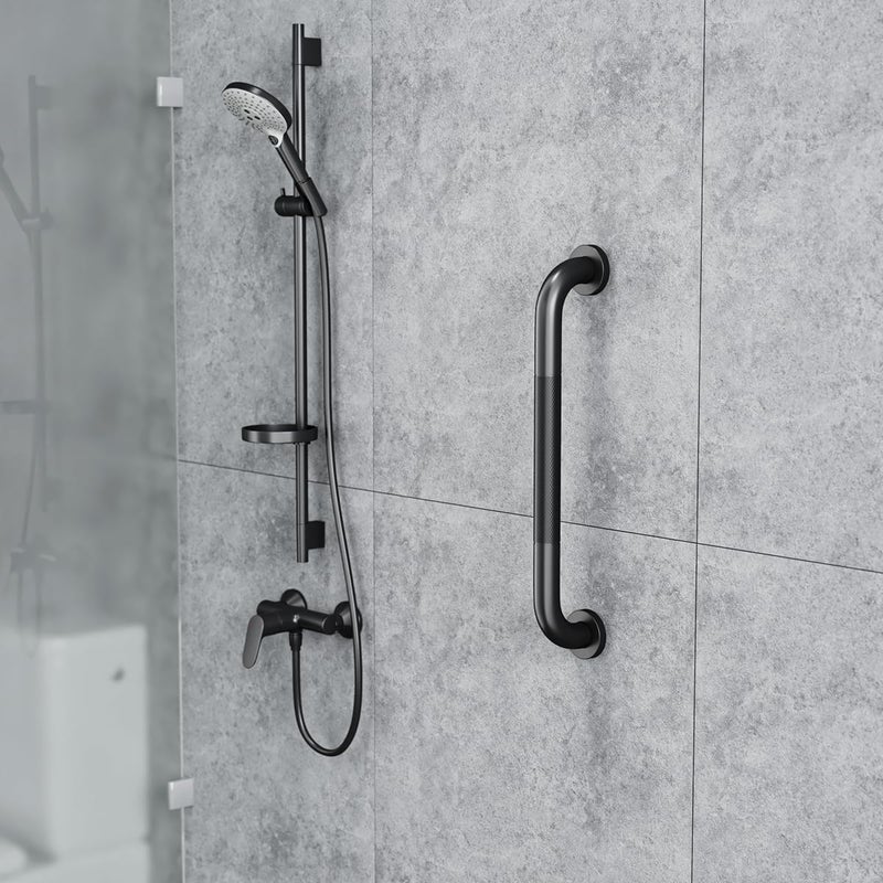 FANHAO 2 Pack Shower Grab Bar, 16 Inch Stainless Steel Bathroom Grab Bar with Anti-Slip Knurled Grip, Shower Handle Bath Handle, Safety Bars for Shower Chair Bench, Senior, Elderly, Handicap - Image 4