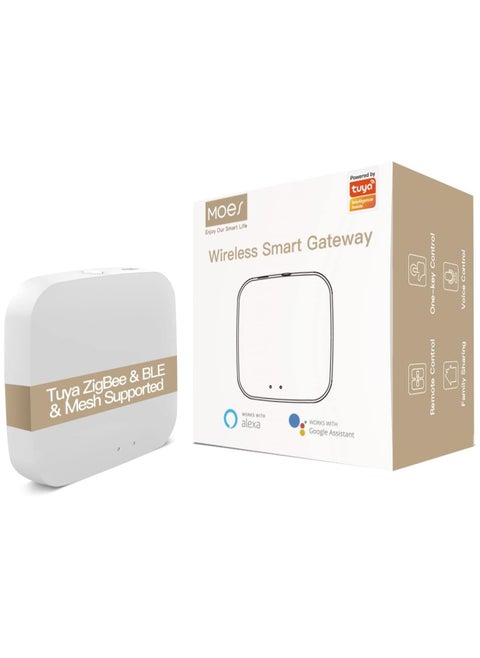 Tuya Smart WiFi USB Gateway, Low Energy 5.0 Bluetooth+ZigBee 3.0 Wireless Hub, Smart Life APP Control Smart Home Wireless Bridge Control Compatible with Alexa Google Home