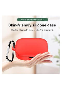 Case for Redmi Buds 5 Case Silicone Protective Cover Case with Keychain Carabiner Headphone Accessories (Red) - pzsku/Z3E6F43593DA6469B73F3Z/45/_/1723830010/669fab4f-a08d-49c7-a2bd-f46bad7ee793