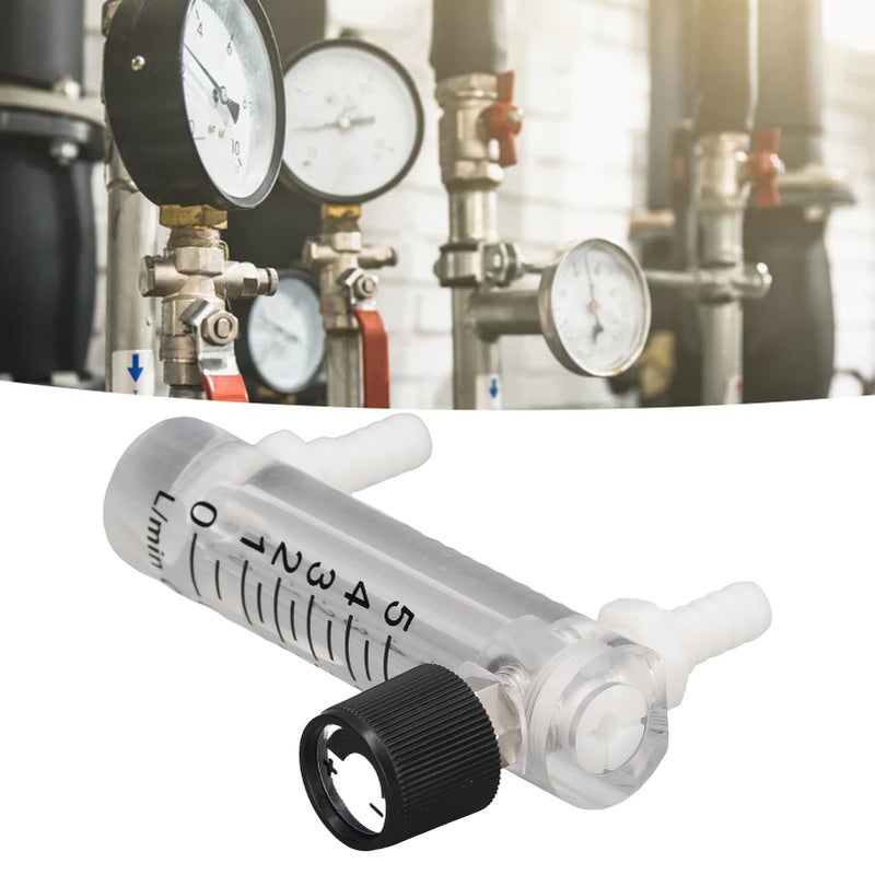 0‑5LPM Adjustable Air Flow Meter High Accuracy Flowmeter with Scales Panel Mount Type - Image 2