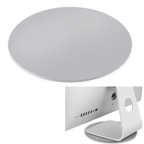 Yoqanr 360 Rotation Monitor Stand Grey Aluminum Alloy Wide Compatibility for iMac Laptop Potted Plants Arts Crafts and More - Image 1