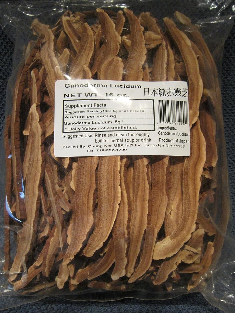 Nature Tea Ganoderma Lucidum Loose Slices - Reishi Mushroom from Japan by Nature Tea (16 oz) - Image 1