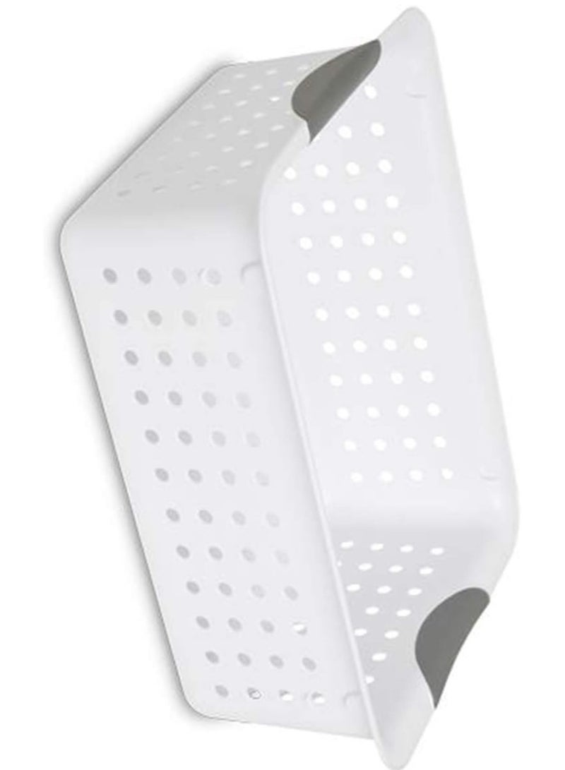 Raxoom Medium Ultra Basket Plastic Storage Bin Organizer - White - Image 1