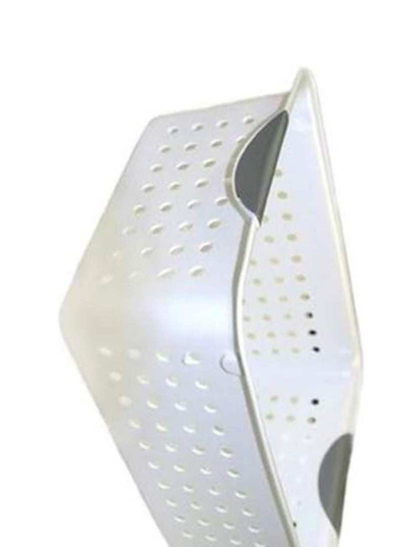 Raxoom Medium Ultra Basket Plastic Storage Bin Organizer - White - Image 4