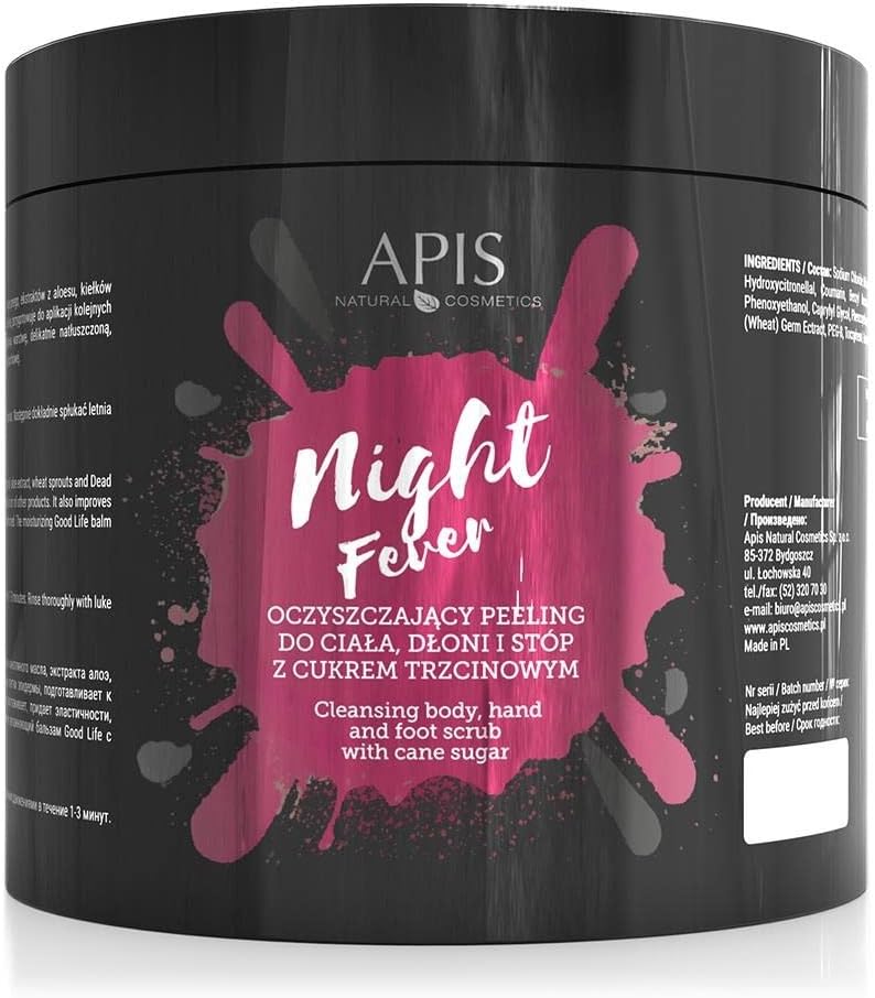 Apis Night Fever Cleansing Body Hand and Foot Scrub with Cane Sugar 700g