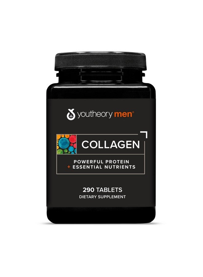 يوثيري كولاجين يوثيوري للرجال - ٥٠٠٠ ملغ كولاجين - مكمل غذائي يومي للرجال - لدعم الشعر والبشرة* - خالٍ من الغلوتين والصويا ومنتجات الألبان - ٢٩٠ قرصًا - Image 1