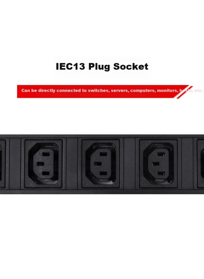 Towe, 8-outlet European Standard Iec C13 Pdu Cabinet Socket, Specialized Power Strip For Data Center, Engineering Expansion Power Distribution Unit En10/i803 - Image 2