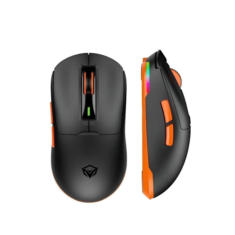 MEETION Air GW24 Wireless Gaming Mouse 62g Tri-Mode 2.4G Bluetooth USB Type-C 8000 DPI RGB Lighting 600mAh Battery Black - Image 4