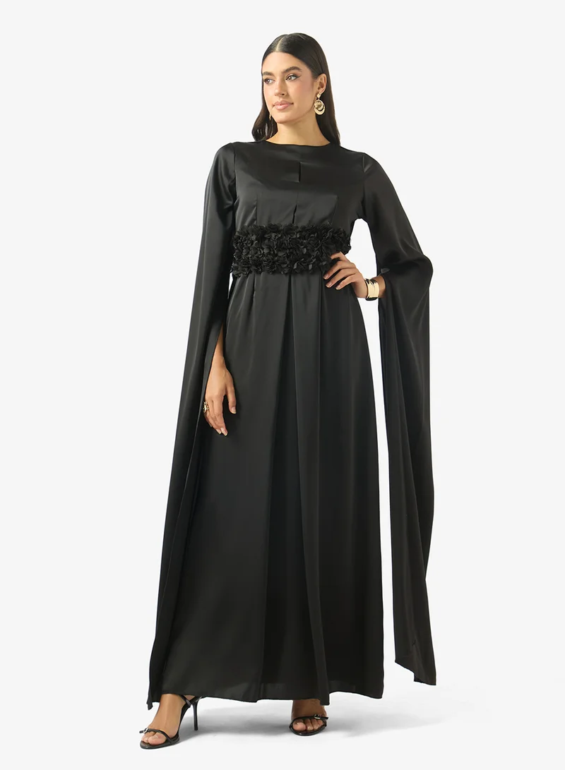 جولدن ابل Split Sleeve Maxi Dress