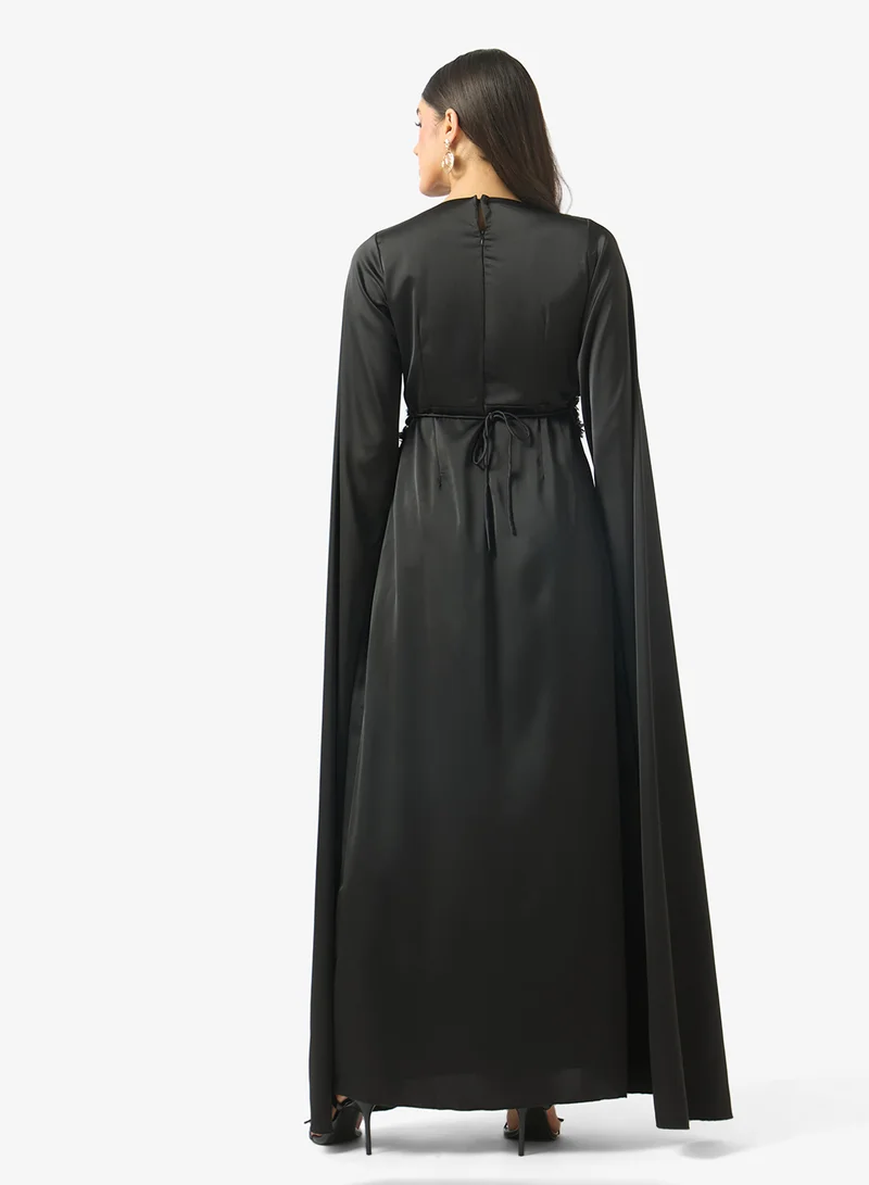 جولدن ابل Split Sleeve Maxi Dress