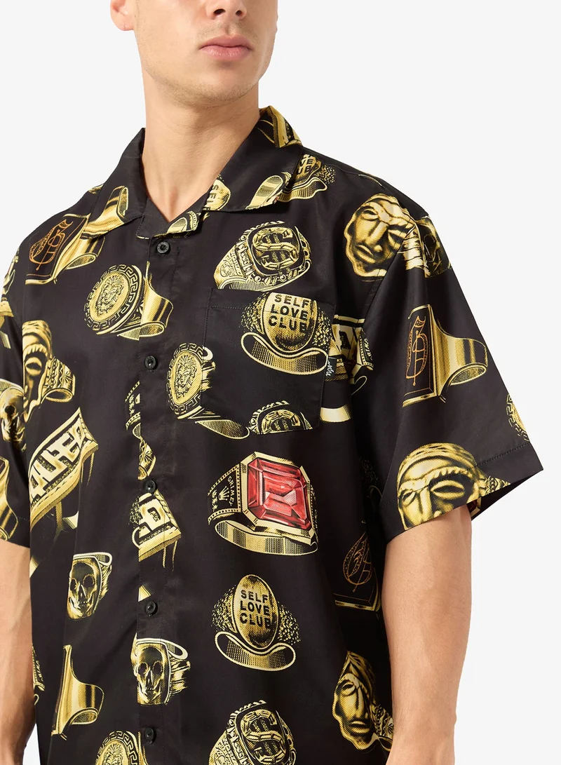 Grimey  The Og Tour Button Up Shirt for Men | Best Price UAE