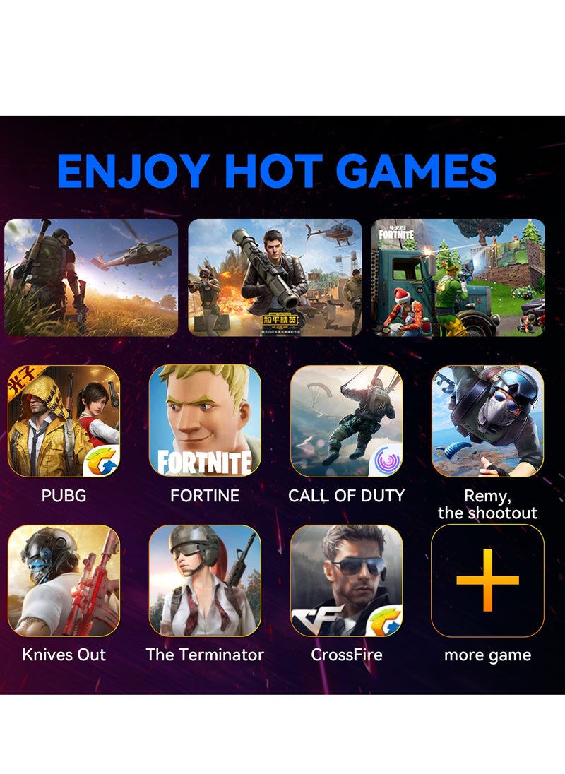 Gaming Mouse 35 Keys Single Hand Gaming Keyboard Converter Set For Android PUBG CODM Genshin Diablo All Games