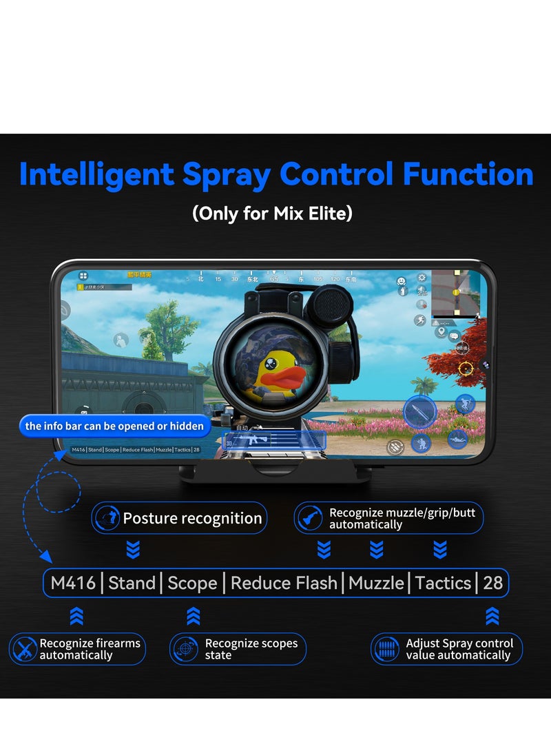 Gaming Mouse 35 Keys Single Hand Gaming Keyboard Converter Set For Android PUBG CODM Genshin Diablo All Games