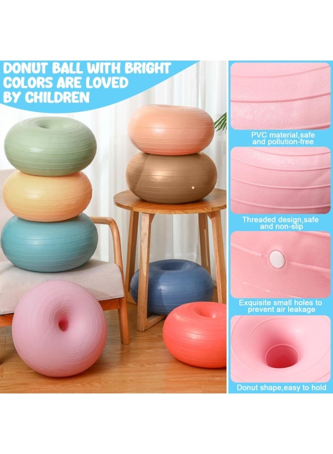 فلاي رود كرسي كرة اليوجا للفصول الدراسية، سجادة كرة اللياقة البدنية كبيرة الحجم مع جهاز قابل للنفخ، مناسب للأطفال والطلاب وتدريب التوازن الحسي والاستخدام في المكتب المنزلي. - Image 3