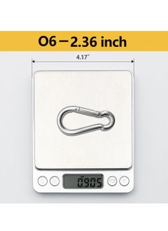 Oasisgalore 4PCS Stainless Steel Carabiners Heavy Duty Carabiner Clips Spring Snaps Hooks for Camping, Fishing, Hiking, Traveling  - Image 2