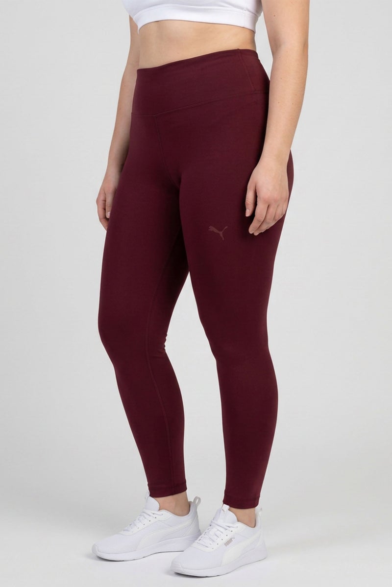 PUMA Women Sportswear Fit Training 7/8 Length Tight, Maroon - Image 3