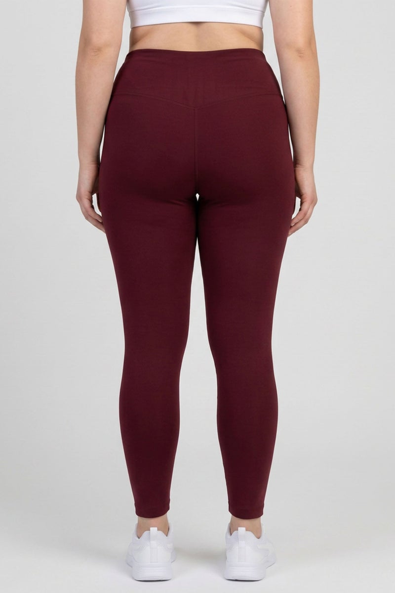 PUMA Women Sportswear Fit Training 7/8 Length Tight, Maroon - Image 4
