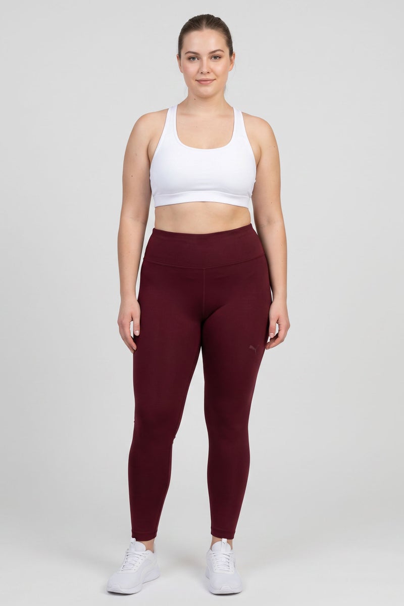 PUMA Women Sportswear Fit Training 7/8 Length Tight, Maroon - Image 2
