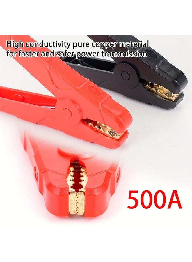 قطعتان 150 أمبير ملقط رصاص بطارية تمساح باللونين الأحمر والأسود، قابس تمساح بلاستيكي - Image 5