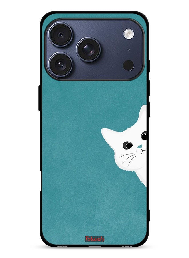 Tolwak Apple iPhone 17 Pro Protective Case Cover Cat Appearing - Image 1