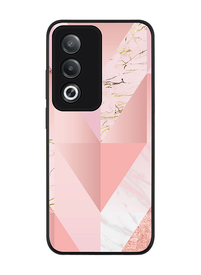 Stylizedd For Oppo A3 Pro / A80 Case,Slim fit Camera Protection, Shockproof Thin Phone cover - Marble Pink Vintage - Image 1