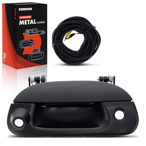 A-Premium APremium Upgraded Metal Tailgate Handle Liftgate Latch Handle with Camera Hole Keyhole Compatible with Ford F150 F150 19972003 F250 F150 Heritage F250 F350 Super Duty Explorer Sport Trac - Image 1