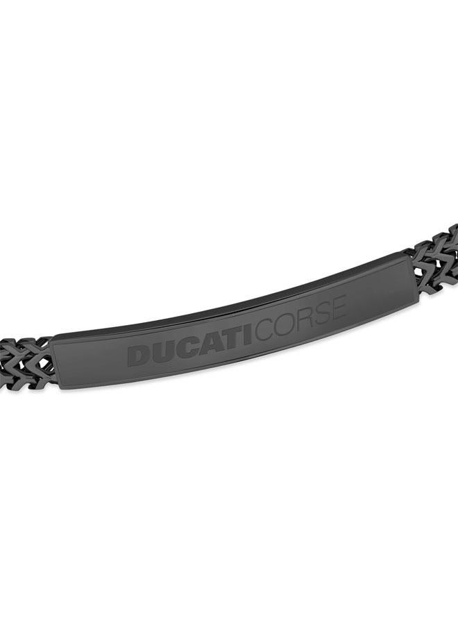 Ducati Tradizione Black Stainless Steel Chain Bracelet for Men 210mm - Image 3