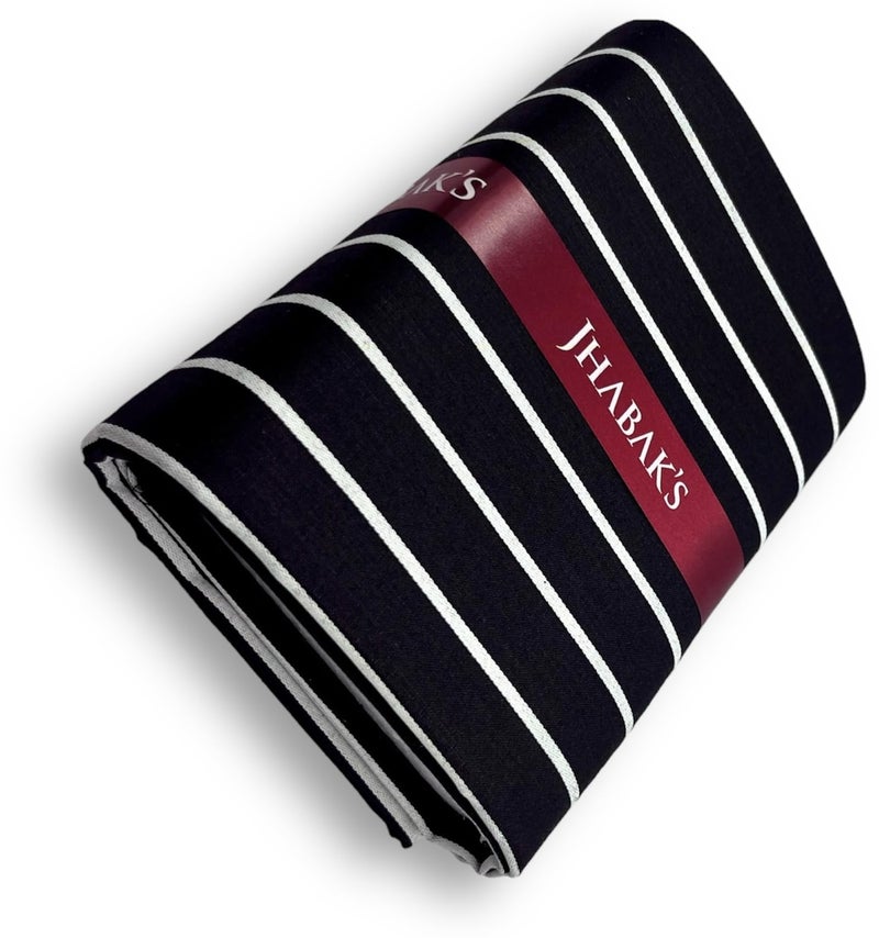 JHABAK'S Unstitched Premium Strip Cotton Blend Shirt & Trouser Fabric - 2.35 m Shirt Cloth - 1.30 m Pant Piece (W5) - Image 5
