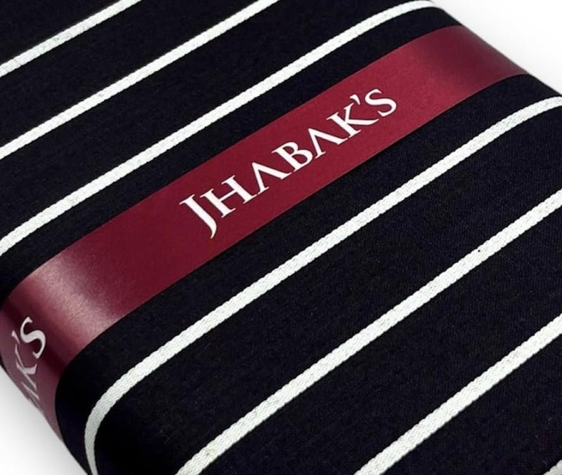JHABAK'S Unstitched Premium Strip Cotton Blend Shirt & Trouser Fabric - 2.35 m Shirt Cloth - 1.30 m Pant Piece (W5) - Image 4