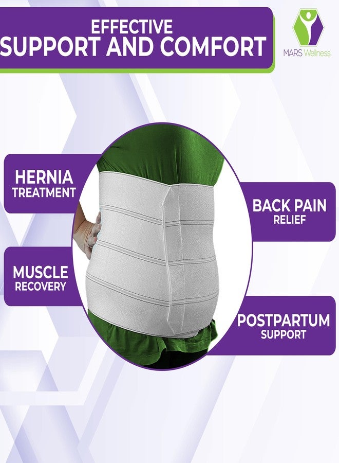 MARS WELLNESS Premium Plus Size Bariatric Abdominal Binder - 12" 4 Section/Panel - Bariatric Binder Abdominal Brace for Men or Women - Fits Waist Sizes 46" - 62" - Image 5