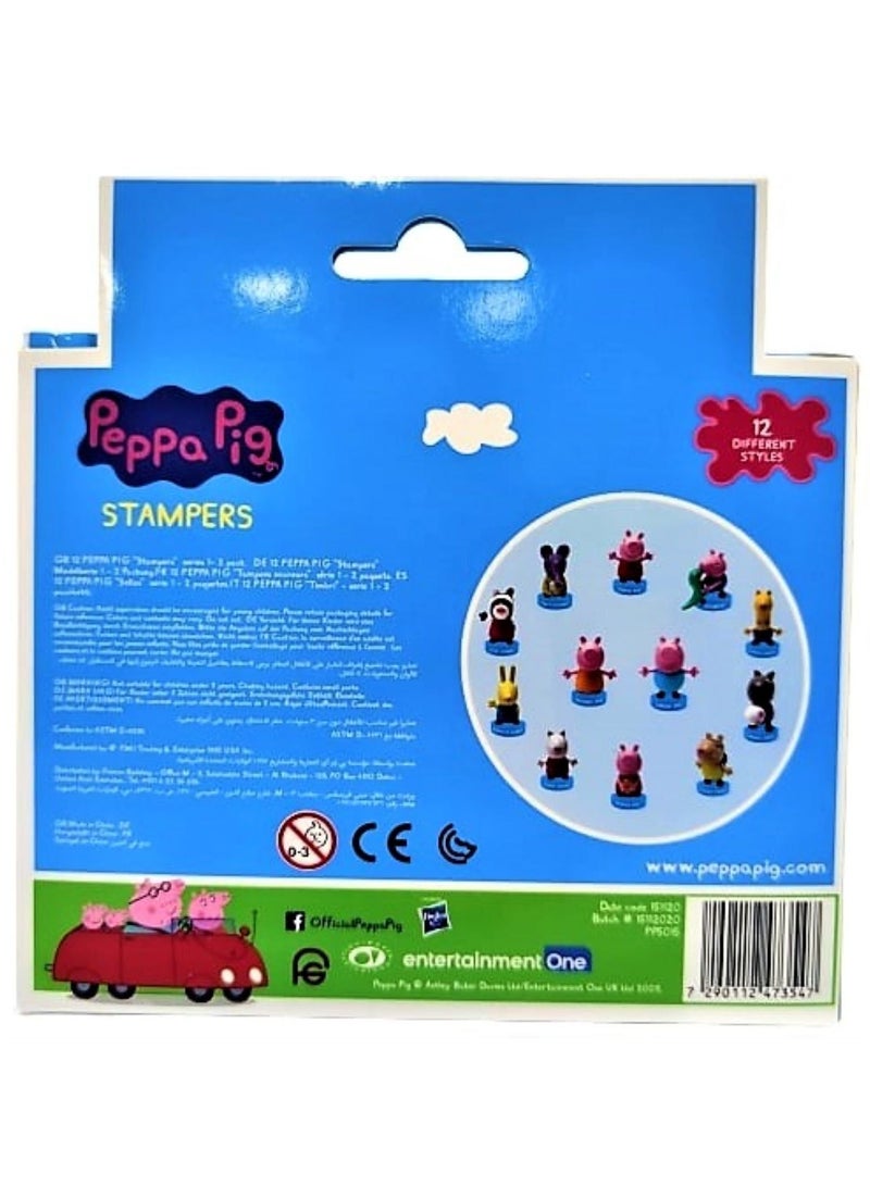 Peppa Pig stampers 2 pack window box Daddy pig and Peppa pig