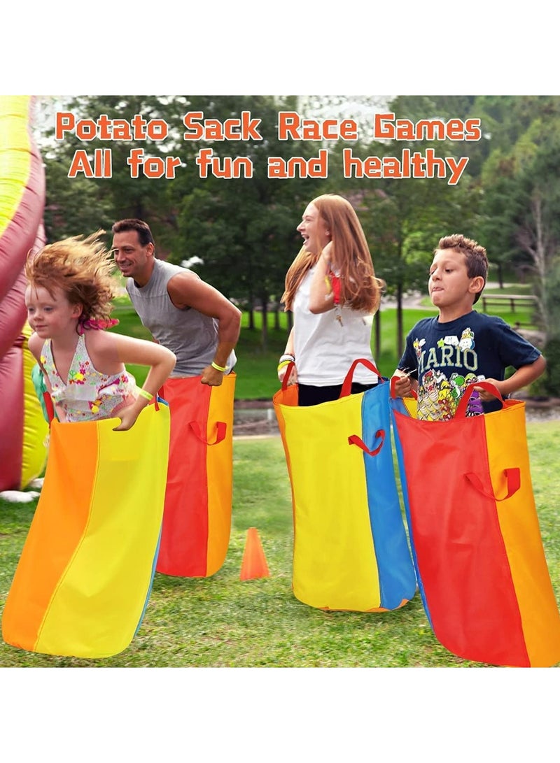 Outdoor Potato Sack Race Bags Set of 12, Fun Relay Games for Kids and Adults, Perfect for Family Gatherings, Yard Activities, and Outdoor Parties - Image 2