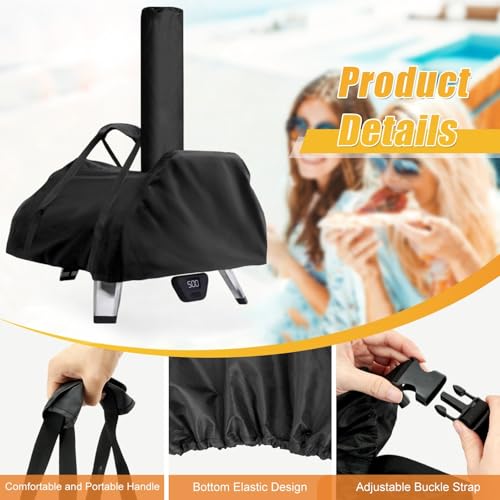 TwoPone Pizza Oven Cover for Ooni Karu 2 Pro and Karu 16,TwoPone Waterproof Pizza Oven Accessories Carry Cover for Outdoor - Image 2