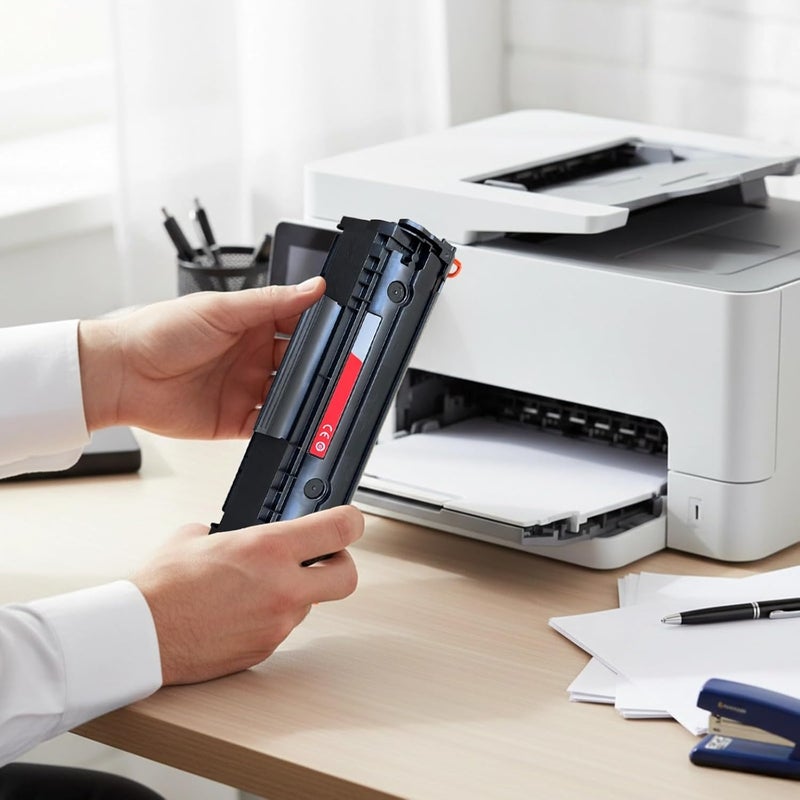 خرطوشة تونر، إنتاجية قياسية تصل إلى 2200 صفحة بحبر أسود، متوافقة مع طابعات HP: M1005mfp، HP1020plus، Q2612a، 1020، 3050، 12a - Image 4