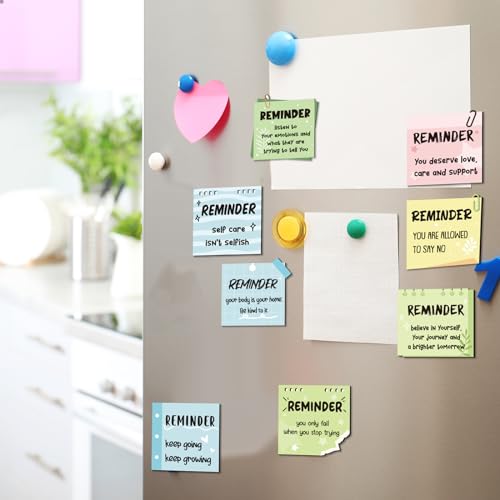 Copkim 32 Pcs Boho Mental Health Fridge Magnets Positive Affirmation Refrigerator Magnets Inspirational Gifts for Employee Appreciation Day Christmas Office Staff Teacher - Image 5